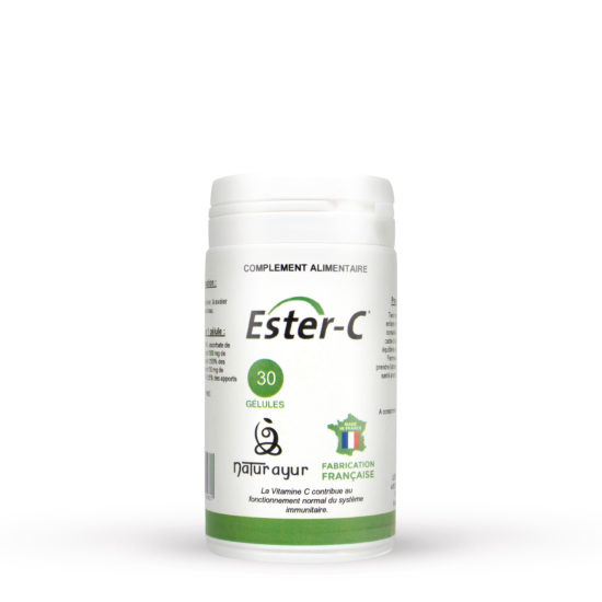 Ester-C vitamine non acide avec Calcium en boite de 30 gélules