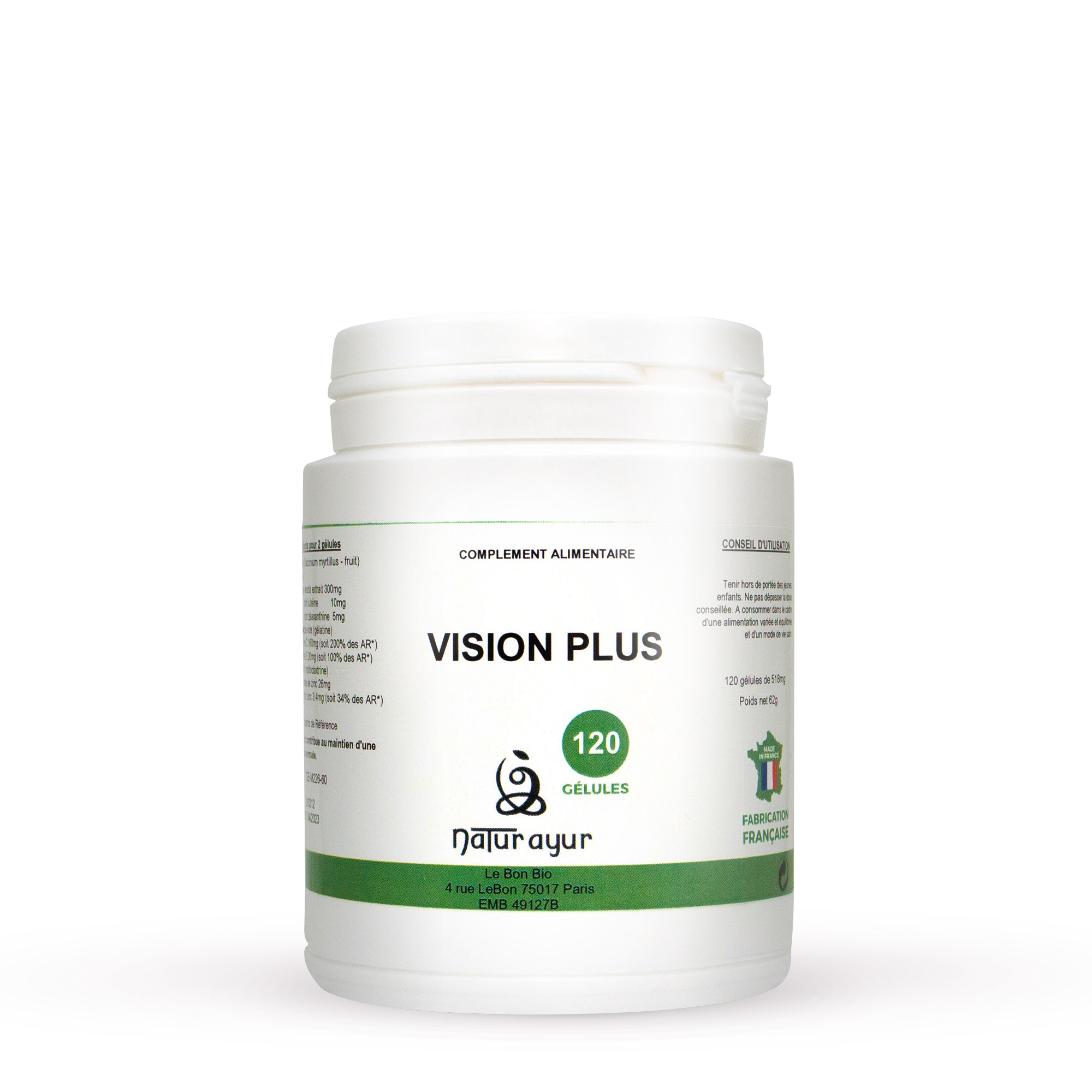 Complément alimentaire Vision Plus